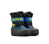 Sorel Unisex Kids Kids Snow Commander Winter Boots, Black Black X Super Blue Children, 10 UK