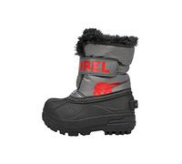 Sorel Unisex Kids Kids Snow Commander Winter Boots, Grey Quarry X Cherrybomb Toddler, 6 UK