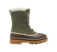 Sorel - Warm and waterproof après-ski boots - Caribou WP Stone Green Tobacco for Men in Leather - Size 8,5 UK - Khaki Khaki 8.5 UK
