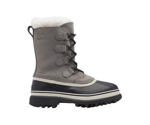 Sorel - Warm and waterproof après-ski boots - Caribou™ Wp W Shale Stone for Women in Leather - Size 3 UK - Grey Grey 3 UK
