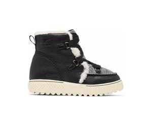 Sorel - Warm, durable snow boots - Ona Ave Alpine Boot WP W Black Chalk for Women in Leather - Size 6,5 UK Black 6.5 UK