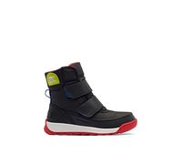 Sorel Whitney 2 Strap Waterproof Unisex Kids Winter Boots, Grey Jet X Poppy Red, 4 UK