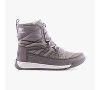 Sorel Whitney II Plus Womens Nylon Lace-Up Lace Chrome Grey, Quarry Ankle Boots