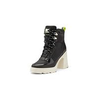 SOREL Women's Brex Boot Lace - Black, Chalk - Waterproof Leather Rain Boot - Size 10