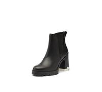SOREL Women's Brex Heel Chelsea - Black, Black - Waterproof Leather Rain Boot - Size 10