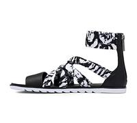 SOREL Women's Ella II Ankle Strap Sandals - White, Black - Size 7