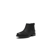 SOREL Women's Emelie lll Chelsea Waterproof Boot, Black, Black, 8 UK