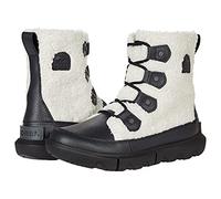 Sorel Women's Explorer II Joan Cozy Boot - Black, Sea Salt - Waterproof Winter Boots - Size 8