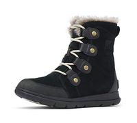 Sorel Women's Explorer Joan Waterproof Winter Boots, Black Black X Dark Stone, 3 UK