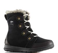 Sorel Women's Explorer Joan Waterproof Winter Boots, Black Black X Dark Stone, 5.5 UK