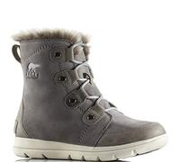 Sorel Women's Explorer Joan Waterproof Winter Boots, Grey Quarry X Black, 3.5 UK