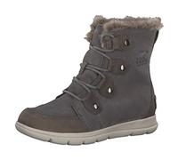 Sorel Women's Explorer Joan Waterproof Winter Boots, Grey Quarry X Black, 4.5 UK