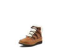 SOREL Women's Harlow Lace Cozy Boot - Velvet Tan, Blackened Brown - Waterproof Leather Ankle Booties - Size 7
