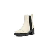 SOREL Women's Joan Now Chelsea Boot, Chalk/Black, 8 UK