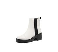 SOREL Women's Joan Now Chelsea Boot, Sea Salt, Black, 8 UK