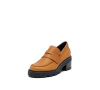 SOREL Women's Joan Now City Loafer, Canyon Gold, Black, 4.5 UK
