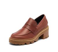 Sorel Women's Joan Now City Loafer, Rustic Brown/Gum 2, 7 UK