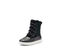 SOREL Women's Joan of Arctic Next Lite Boot - Black, Sea Salt - Waterproof Leather & Suede Snow Boots - Size 9