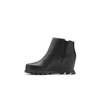 SOREL Women's Joan of Arctic Wedge III Chelsea Boot - Black, Sea Salt - Waterproof Leather Wedge Boots - Size 11