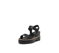 Sorel Women's Joanie IV Y Strap Wedge, Black/Sea Salt, 4.5 UK