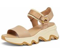 Sorel Women's Kinetic Impact Y Strap High Sandals, Honest Beige/Honey White, 6 UK