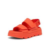 Sorel womens Kinetic Sunchase Ankle Strap, Crimson Fire/Sea Salt, 8