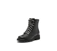 SOREL Women's Lennox Lace Waterproof Boot, Black, Sea Salt, 7.5 UK