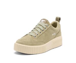 Sorel Women's Ona Ave Low Sneaker WP, Summer Sneakers, Dusty Twill/Chalk, 7.5 Regular