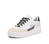 Sorel Women's Ona Ave T-Toe, Summer Sneakers, Sea Salt/Black, 5.5 Regular