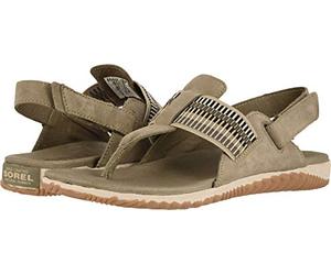 Sorel Women's Out N About Plus Sandal, Green, 6 UK