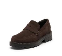Sorel Women's Revel Ave Loafer, Ceramic/Blackened Brown, 6 Regular, Blackened Brown/Black, 5.5