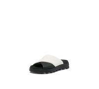 Sorel Women's Viibe Crisscross Slide Sandals, Black, Sea Salt, 5.5 UK