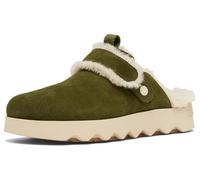 SOREL Women's VIIBE Suede Cozy Clog, Utility Green/Ceramic, 5.5 UK