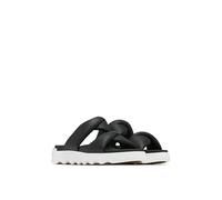 Sorel Women's Viibe Twist Slide Sandals, Black, Sea Salt, 6 UK