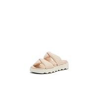 Sorel Women's Viibe Twist Slide Sandals, Nova Sand, Chalk, 6.5 UK
