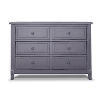 Sorelle Furniture Berkley Baby Dresser - Nursery Storage with Drawers, Kids Bedroom, Nightstand for Child’s & Infant - Gray