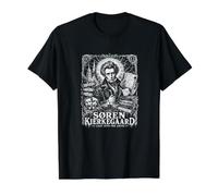 Soren Kierkegaard Leap Into The Abyss Quote Value Graphic T-Shirt, Men, Black, XL