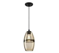 Soren Pendant Light, Black/Ash, Narrow
