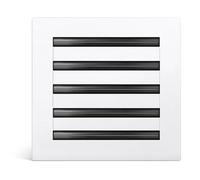 Sorevia Modern AC Vent Cover 10x10 (Duct Opening Cutout) - White Sleek Decorative Air Vent - Standard Linear Slot Diffuser - All Aluminum Register Grille for Ceiling, Walls & Floors
