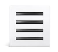 Sorevia Modern AC Vent Cover 8x8 (Duct Opening Cutout) - White Sleek Decorative Air Vent - Standard Linear Slot Diffuser - All Aluminum Register Grille for Ceiling, Walls & Floors