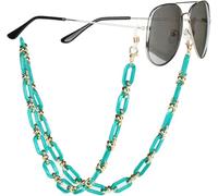 SOREZE Acrylic Button Chain Eyeglass Glasses Chain Women Anti-lost Mask Hanging Sunglasses Lanyards Hold Cord Strap Rope Necklace