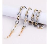 SOREZE Acrylic Button Chain Eyeglass Glasses Chain Women Anti-lost Mask Hanging Sunglasses Lanyards Hold Cord Strap Rope Necklace