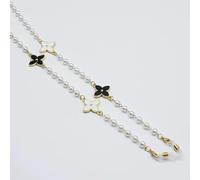 SOREZE Pearl Beads Flower Link Chain Eyeglasses Face Mask Necklace Reading Glasses Sunglasses Strap Cord Holder Head Neck Band