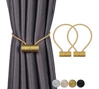 Sorfia 2pcs Magnetic Curtain Tiebacks,Strong Magnetic Window Curtain Tiebacks Clips Decorative Rope Holdbacks Drapery Curtain Tie Backs Weave Holder for Window Draperies Hold Curtains Drape Ties Backs
