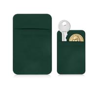 Sorftin Flat Thin Key Holder for Wallet - Credit Card Size Key Holder Sleeve, Slim Minimalist Wallet Key Holder for Men Women, Green, Credit Card-sized