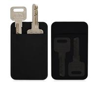 Sorftin Wallet Key Holder Key Sleeve, Ultra Thin Slim Card Key Holder for Wallet Compact Card Key Hider Perfectly Fits into Wallets, Black, Small, Life Changer