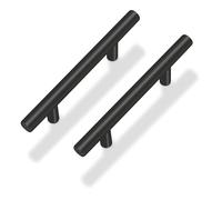 SORGMACH 10 Pack Cabinet Pulls 201 Stainless Steel Kitchen Drawer Pulls Satin Nickel Cabinet Handles 128 mm Hole Center