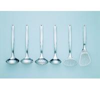 Sori Yanagi Kitchen Tool Designed Simple and Easy to Use, Tsubamesanjo Stainless Steel, Butterbeater, Turner, Skimmer, Fork Ladle, Large, Ladle M, Dishwasher Safe, 18-8 Stainless Steel