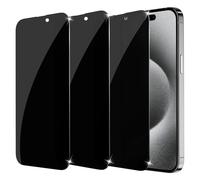 sorlnern 3-Pack for Privacy Screen Protector for iPhone 15 Pro Max / 15 Plus 6.7 inch, Sensor Protection,9H Full Coverage Screen Tempered Glass Anti-Spy No Bubbles Case Friendly