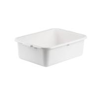 Soro Essentials- 21-1/2" x 15" x 7" Deep Commercial Bus Box Tub White Color Plastic - Tote Box Tubs Box Utility Bus Tub Food Service Bus Tub Wash Basin Dish Tub Storage Organizer for Kitchen